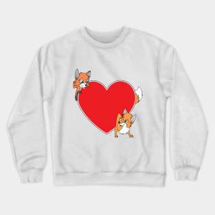 Foxes - Heart To Heart Crewneck Sweatshirt